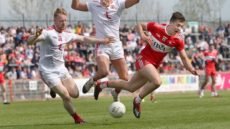&nbsp;Derry will need at least six points from Shane McGuigan if they're to shock Tyrone. Picture by Margaret McLaughlin
