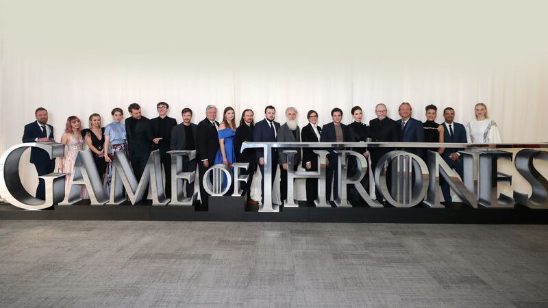 The Game of Thrones cast at the premiere of the final season. Picture by Liam McBurney/PA&nbsp;