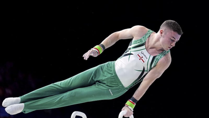 Northern Ireland&#39;s Rhys McClenaghan competes in the Men&#39;s Pommel Horse Final at the 2022 Commonwealth Games in Birmingham 