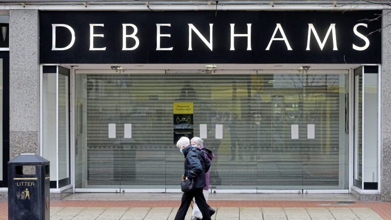 Shutters down on Debenhams&#39; flagship Belfast Store on Royal Avenue on Tuesday. Picture by Mal McCann. 