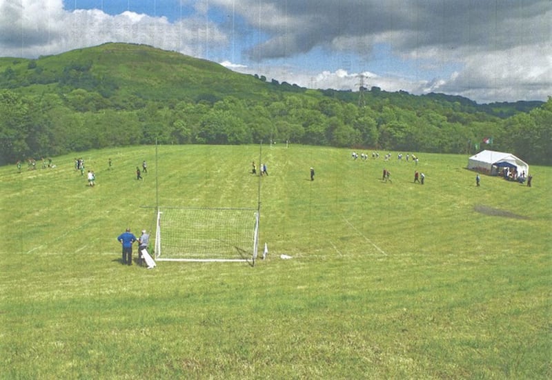 &#39;Croke Park&#39; in Frongoch, north Wales ahead of the final of the British inter-county shield between Hertfordshire v Yorkshire on June 18 2016. Picture by Alwyn Jones. 