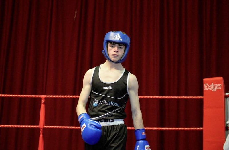 Young flyweight Donagh Keary is part of the 25-strong Irish team preparing for the European junior championships in Romania, which get under way on Friday. Picture by Mark Marlow 