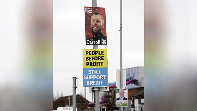 People Before Profit has accused Sinn F&eacute;in of putting up fake election posters. Picture by Mal McCann 