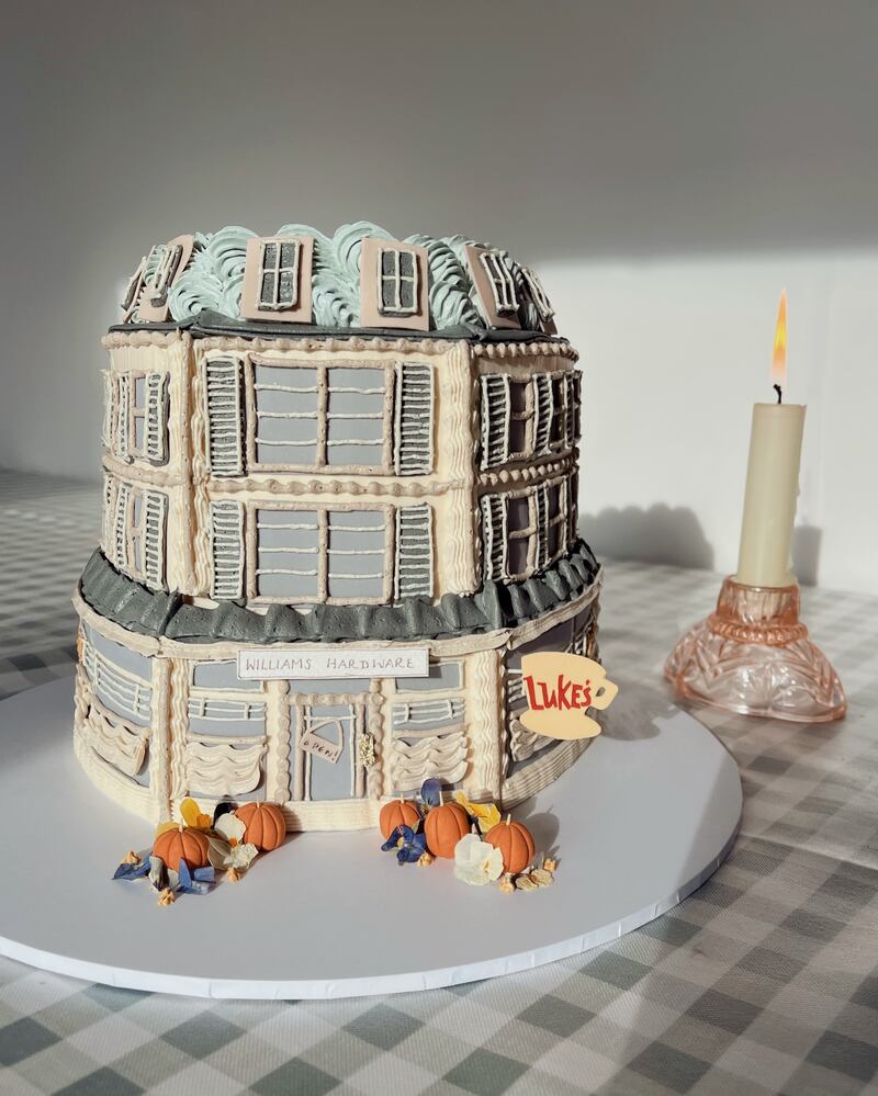 Bridie West has also made a cake which resembles Luke’s Diner from Gilmour Girls