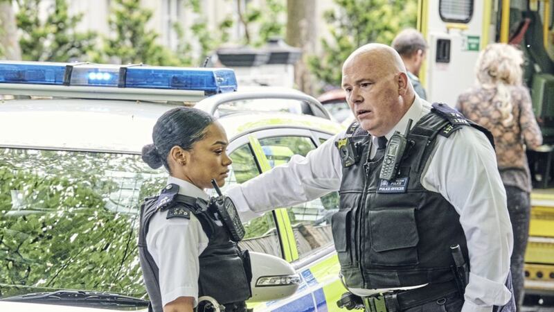 PC Lizzie Adama (Tahirah Sharif) and PC Hadley Matthews (Nick Holder). Picture by Mammoth Screen for ITV 