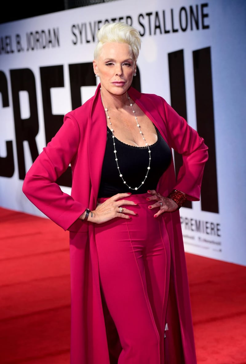 Brigitte Nielsen on the red carpet