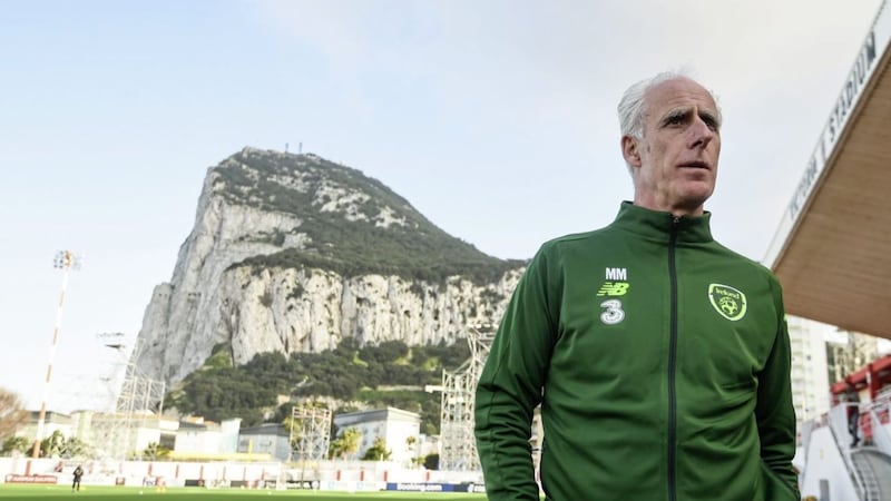 epublic of Ireland manager Mick McCarthy was relieved after gaining a 1-0 win over Gibraltar in his first match back in charge 