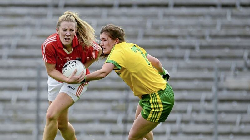 Kelly Mallon (Armagh) and Ciara Hegarty (Donegal) 