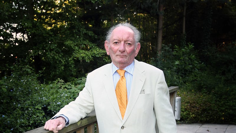 Playwright Brian Friel at the Lyric Theatre in Belfast<br />&nbsp;