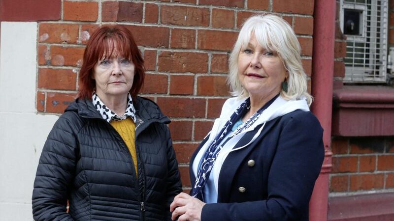 Abuse survivors Kate Walmsley and Margaret McGuckin. Picture by Mal McCann 