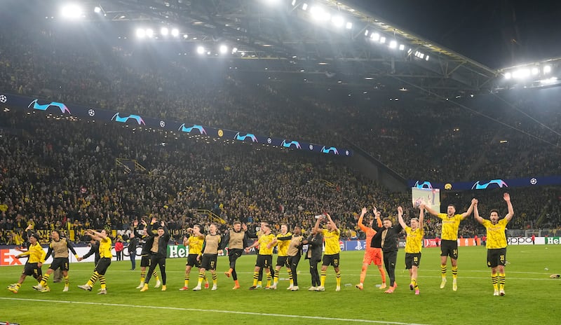 Borussia Dortmund have reached the Champions League semi-finals (Martin Meissner/AP)
