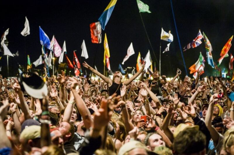 A festival crowd (Ben Birchall/PA)