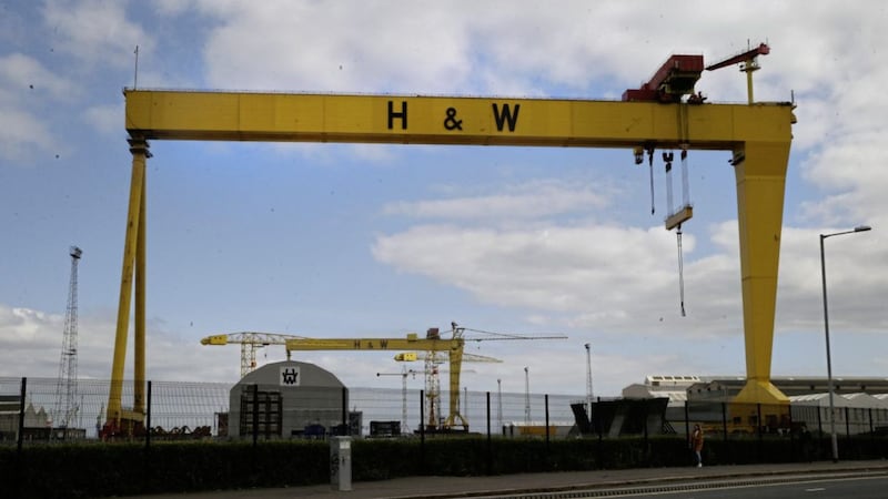 Shipbuilder Harland and Wolff has seen its turnover and profits fall dramatically over the past year 