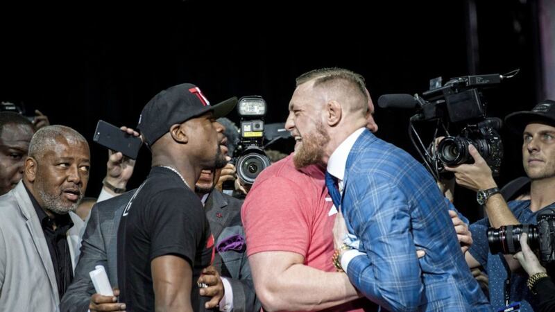 After weeks of talk, Conor McGregor and Floyd Mayweather finally meet at the T Mobile Arena in Las Vegas this Saturday night. Picture by PA 