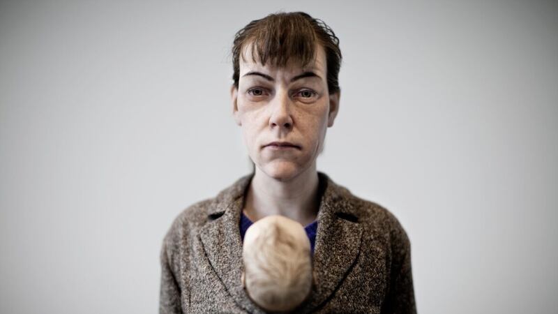 Ron Mueck Woman With Shopping (detail) 2013. Picture by Patrick Gries 
