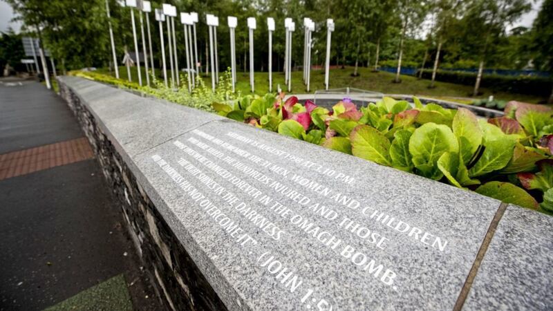 The Omagh Bomb Memorial Garden remembers the victims of the 1998 atrocity 