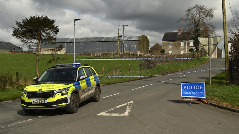 A police cordon remains at Ballynahonemore Road