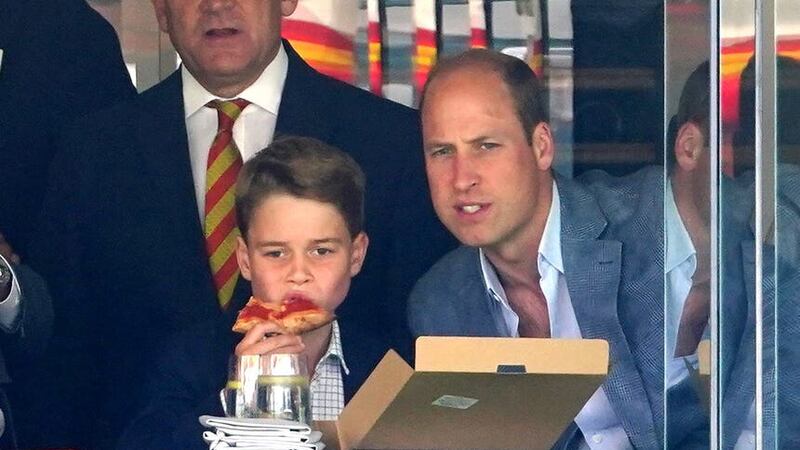 The Prince of Wales and Prince George enjoyed a father and son day out at the cricket (PA)