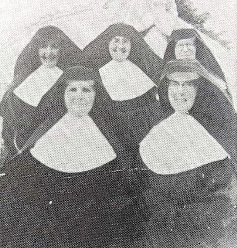 Four Irish Ursuline pioneers in Kenya are pictured in 1957. In the back row are Mother Brendan Flynn and Mother Malachy Corrigan (who was Reverend Mother in Sligo) and Sister St Charles Raftery. In the front row are Sr M. Perpetua McKenna and Sr M. Finbar Lavin. Picture courtesy of Ursuline sisters in Ireland, Kenya. 