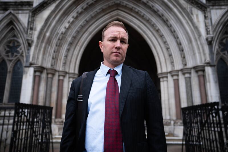 Financial market trader Tom Hayes, who was jailed over interest rate benchmark manipulation, outside the Court of Appeal