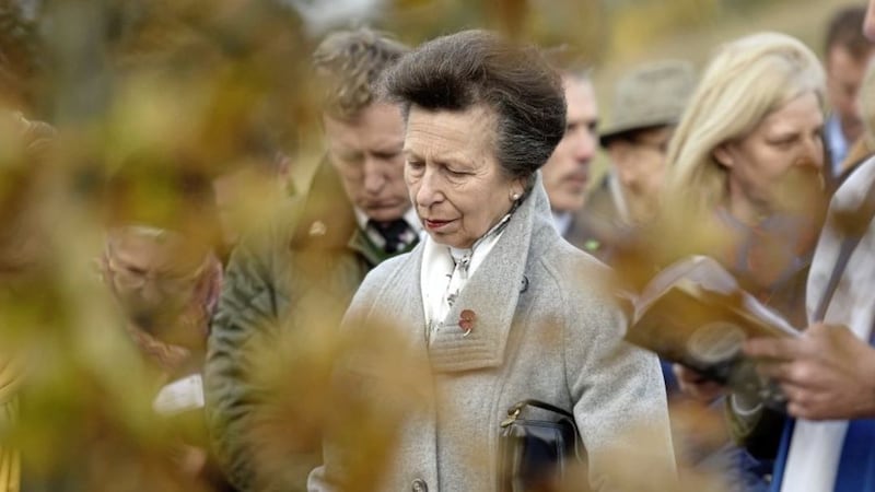 Princess Anne planted an oak tree at Brackfield Wood to commemorate the centenary of the ending of the First World War. Picture by Michael Cooper 