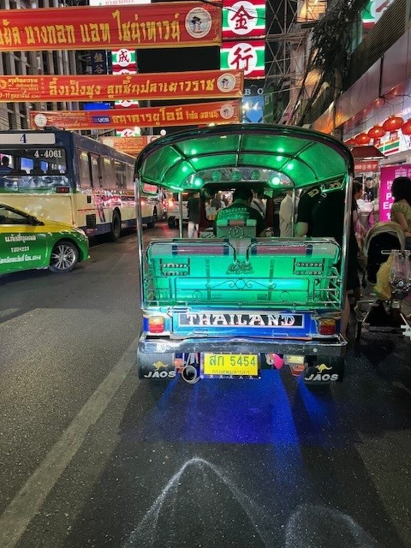 The thrill of a tuk-tuk ride is part of the Bangkok experience