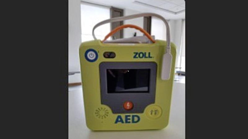 Police are appealing for information after a defibrillator device was stolen in north Belfast. 