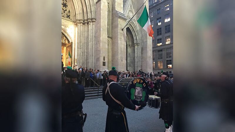 &nbsp;Hundreds of Irish Americans joined members of Sinn F&eacute;in at a month's mind Mass for Martin McGuinness in St Patrick&rsquo;s Cathedral New York City