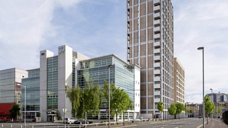 Artist&#39;s impression of the proposed apartment block development at Tomb Street and Corporation Street in Belfast. 