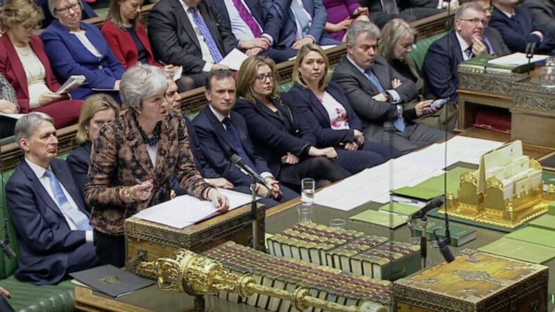 Prime Minister Theresa May makes a statement to MPs in the House of Commons, London on her new Brexit motion. PRESS ASSOCIATION Photo. Picture date: Monday January 21, 2019