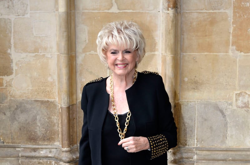 Gloria Hunniford arrives for the Service of Thanksgiving for Sir Terry Wogan at Westminster Abbey, London. Picture by Hannah McKay, Press Association