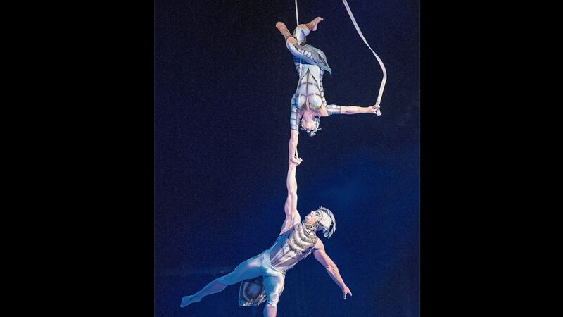 One of the stunning aerial acts in Cirque du Soleil's OVO<br />&nbsp;