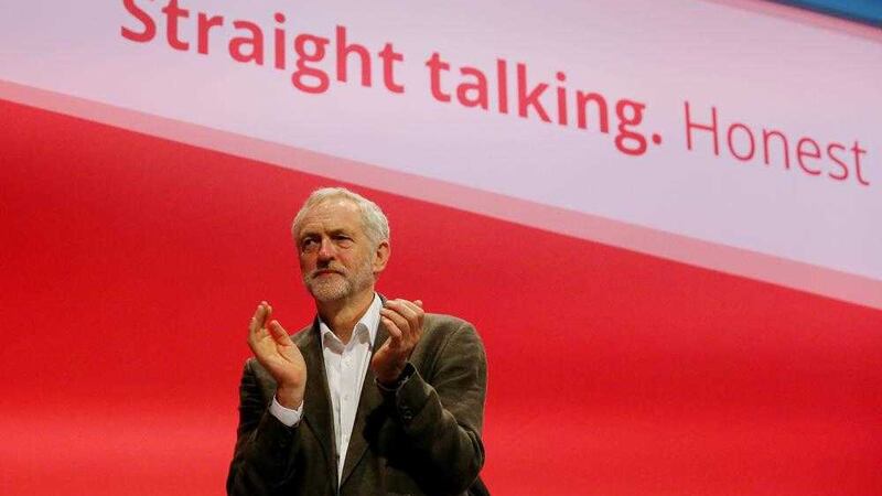 Labour party leader Jeremy Corbyn during the party&#39;s annual conference in Brighton 