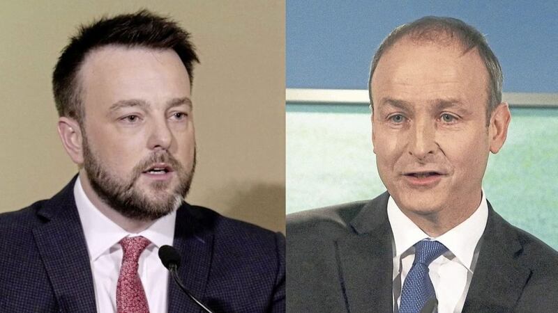 Colum Eastwood and Miche&aacute;l Martin are announcing greater co-operation between their parties 
