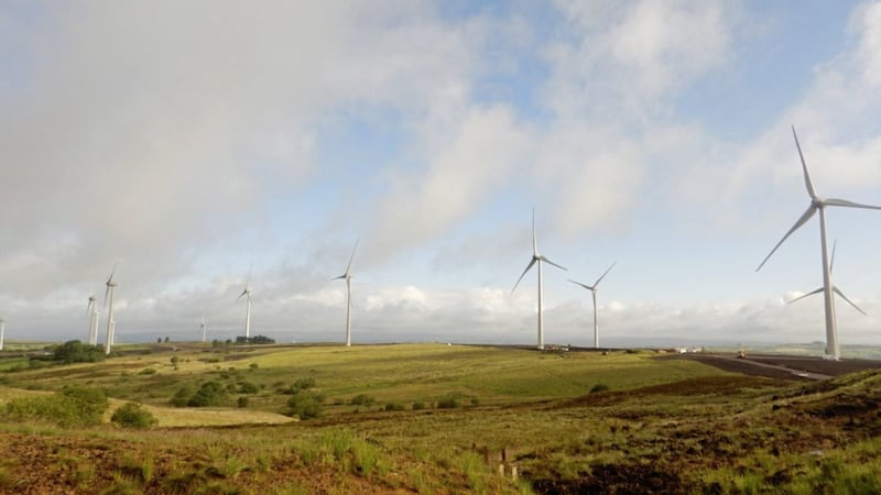 The Slieve Divena wind farm in Co Tyrone 