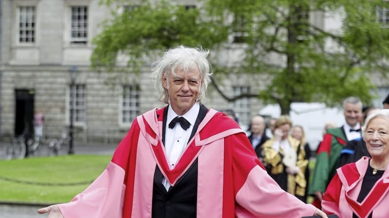 Bob Geldof has been honoured by Trinity College Dublin 