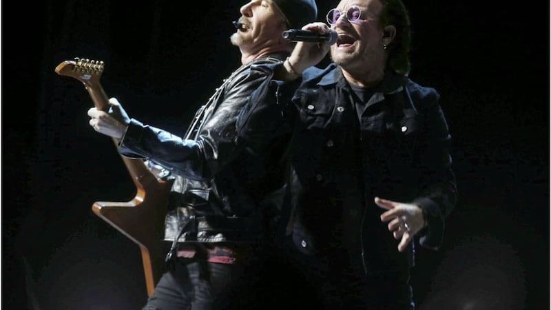 U2 play Belfast SSE live on Saturday night. Picture by Hugh Russell 