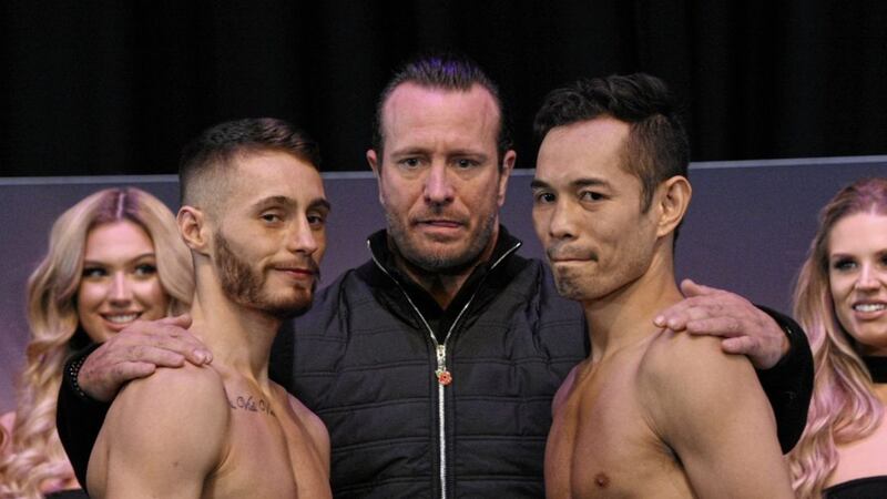 Yesterday&#39;s weigh-in didn&#39;t take place until late on in the afternoon, with Ryan Burnett, Nonito Donaire, Josh Taylor and Ryan Martin all hitting the scales after 5pm. Picture by Jennifer Charlton 