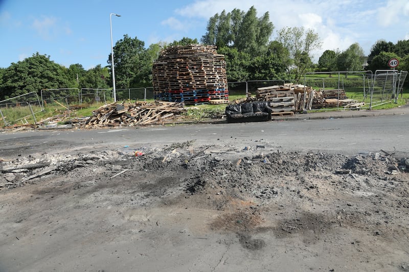 Bonfire site on A55 ring road 
