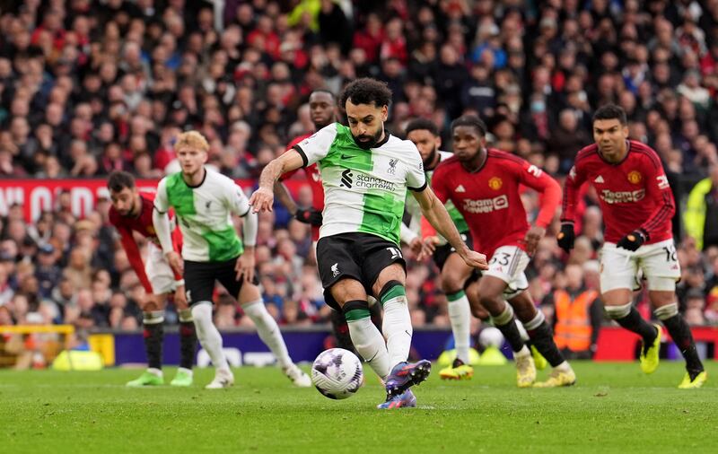 Salah earned a point from the penalty spot