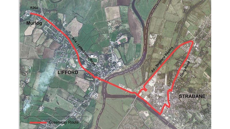 The path linking Strabane and Lifford was unveiled yesterday&nbsp;