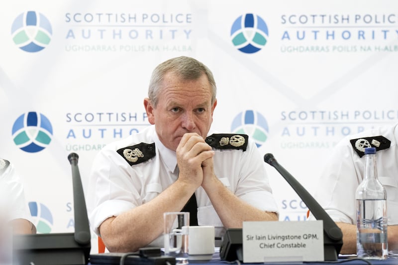 Former chief constable Sir Iain Livingstone spoke out ahead of leaving the role