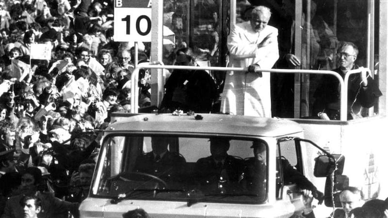 Pope John Paul II during his visit to Ireland in the summer of 1979 
