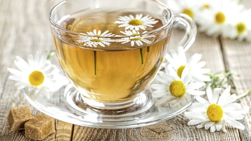 Chamomile tea, used to help aid relaxation and a good night&rsquo;s sleep 