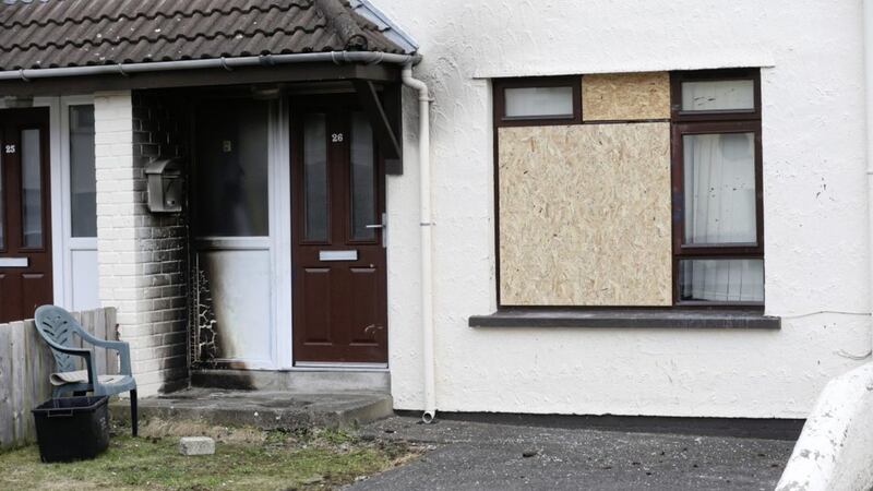 A house was damaged after a petrol bomb attack at a house in Kells in Co Antrim on Wednesday 
