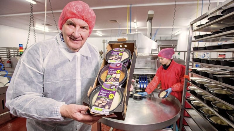 John McCann, managing director, Willowbrook Foods, at the company&#39;s new production facility 