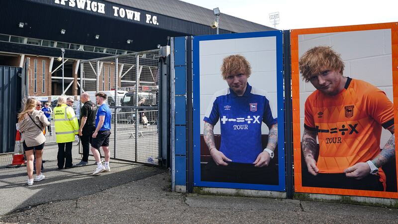 Ed Sheeran is a famous Ipswich fan
