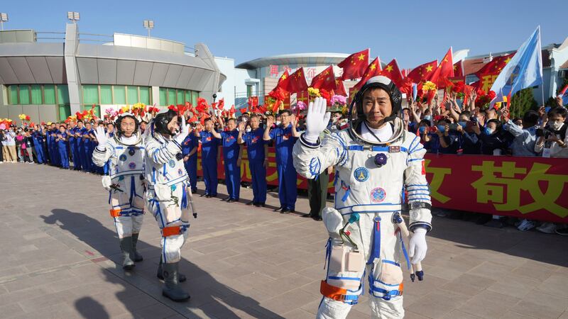 The Shenzhou 14 crew will spend six months on the Tiangong station, during which they will oversee the addition of two laboratory modules.