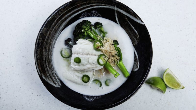 Coconut lemongrass fish soup 