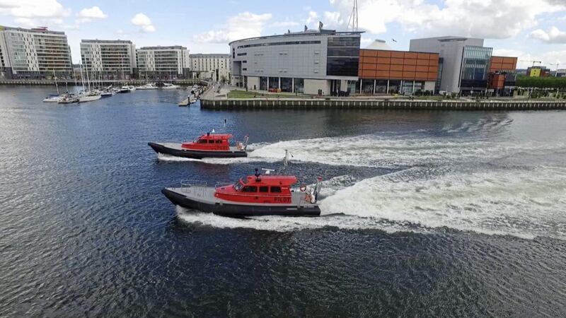 The two new pilot boats built by Co Antrim based Redbay Boats 